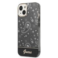 Paisley stiliaus juoda bandana dėklas iPhone 14/15/13 (6.1 )