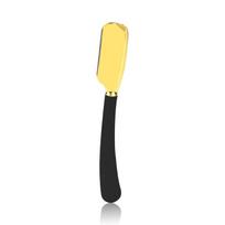Manual Straight Razor Holder Beard Hair Shaving Professional Barber Trimming Tool Silicone Handle (Without blade)