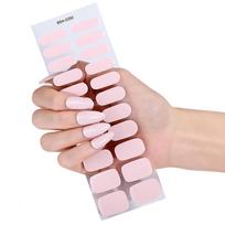 22Pieces Gel Nail Stickers Long Lasting Wear Comfort Fit for Keyboard Users Homemakers Quick Home Manicure Solution