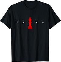 Think Brain Chess Player Chess Lover Cotton Tee - Made In Usa XXL