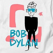 Hot Collection Bob Dylan Caricature Short Sleeve White S to 5XL Tee Shirt SN638 XXL