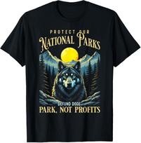 Protect Our National Parks Defund Doge Parks Not Profits T-Shirt XL