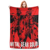 Metal Gear Solid Enter Shadow Moses Comic MGS1 Games Blankets Fleece Sofa Throw Blanket for Couch Bedding Throws Bedspread Quilt Size: 75*100cm, Weight: 230 GSM