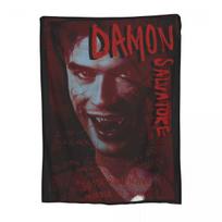 Damon Salvatore The Vampire Diaries Blankets Soft Warm Flannel Throw Blanket Bedding for Bed Living room Picnic Travel Home Sofa Size: 75*100cm, Weight: 230 GSM