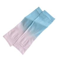 Elastic Gradient Color Sleeve Spandex Sun Protection Arm Cover Ice Silk Arm Sleeves  Baby rožinė/mėlyna