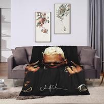 Vidurinysis pirštas Vintažiniai Chris Brown pledai Vilnos Ruduo Daugiafunkcinis Super Minkštas Mesti Pledas Lovai Lauko Patalynė 130cmx150cm