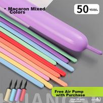 Magic Long Balloon, Thickened Children's Birthday Decoration, Wedding Party Setup, Long Strip-Shaped, Includes Pump