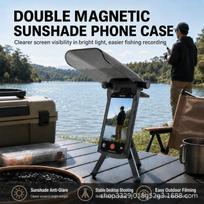 Phone Sun Shield Rainproof Cover Anti-glare Foldable 360 Rotatable for Motorcycle Bike Riding Phone Holder Accessory one size