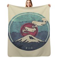 Fuji Throw Blanket Soft Comfort Blanket for Reading Watching TV Size: 75*100cm, Weight: 230 GSM