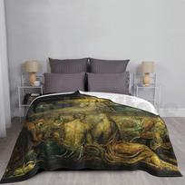 The Last Supper-William Blake Blanket For Sofa Bed Travel Religious New Jesus Christ Apostles Meal Rays Size: 75*100cm, Weight: 230 GSM