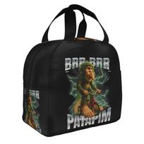 Brr Brr Patapim Italian Brainrot Insulated Lunch Bags for Outdoor Picnic Funny Meme Leakproof Thermal Cooler Lunch Box Women Men One Size