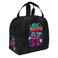 67 Italian Brainrot Six Seven Insulated Lunch Bag for School Office  Portable Cooler Thermal Lunch Box Women Men One Size