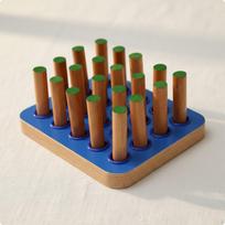 Hand Eye Coordination Board Stroke Recovery Finger Exercise 20 Pegs Rehabilitation Equipment Small