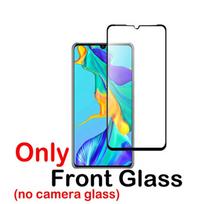 2 vnt. Grūdinto stiklo plėvelė Viso ekrano apsauga Juodas kraštas, skirtas Huawei P30 Pro