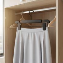 Non Slip Pants Clamp Hanger No Mark Multiple Clip Trouser Easy to Dry for Dorm Room Black juoda