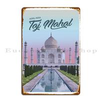 Taj Mahal Agra India Metal Sign Cinema Cinema Personalized Garage Pub Tin Sign Poster 20X30CM