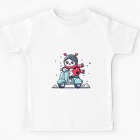 Kawaii Ladybug: Wearing A Scarf Kids T-Shirt 130
