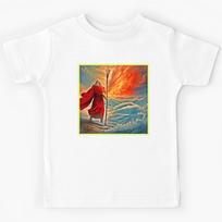 Moses and Tornado Art Kids T-Shirt 130
