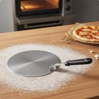 Folding Pizza Peel Versatile Stainless Steel Cake Transfer for Home Cooks 10 Inch 10 Inch