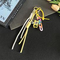 Miniature Mini Keychain Camera-Shaped Couple Hanging Rope Creative Nylon Rope Bag Pendant  Couple Style B