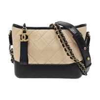[Pre-Owned] Gabrielle Classic Vintage Chain Quilted Calfskin Crossbody Bag - Excellent #J5IB07 ONE SIZE