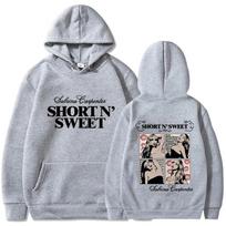Sabrina Carpenter Short N' Sweet Hoodie Sweatshirt Streetwear Retro Loose-fit Fleece Warm Winter Female Male Oversized Clothing 4XL
