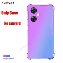 Crossbody Necklace Lanyard Cord Case For Oneplus Nord CE 3 Lite 5G N30 N300 Gradient Soft Silicone Cover For One Plus ACE 2V for Nord CE3 lite 5G