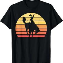 Cowboy Retro Western Texas Urban T-Shirt S juoda