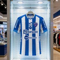 2026 Nauji futbolo marškinėliai Paysandu 3D spausdinti suaugusiems Athleisure marškinėliai Šeimos vasaros Greitai džiūstantys Minkšti patogūs Lengvi Paplūdimio drabužiai S