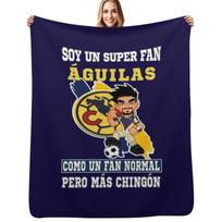 Aguilas del America Futbol Mexicano Soccer Fan Aguilas liga mx Throw Blanket Summer Cool Breathable Blanket for Sleeping Size: 75*100cm, Weight: 230 GSM