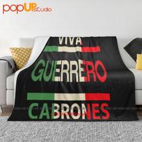 Viva Guerrero Cabrones Mexico Mexican Flag Ultra-Soft Blanket Quilt Winter Sofa Cover Bed Covers Size: 75*100cm, Weight: 230 GSM
