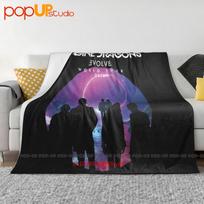 Imagine Dragons Evolve World Tour Concert Ultra-Soft Blanket Quilt Winter Sofa Cover Bed Covers Size: 75*100cm, Weight: 230 GSM