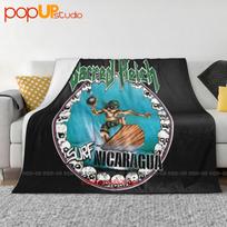 Sacred Reich Surf Nicaragua Ultra-Soft Blanket Quilt Winter Sofa Cover Bed Covers Size: 75*100cm, Weight: 230 GSM