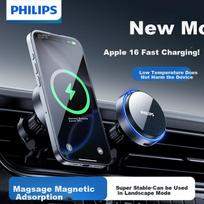 PHILIPS Car Phone Holder with Wireless Charger, Air Vent Mount for Navigation, Magsafe Magnetic Fast Charging 2003W