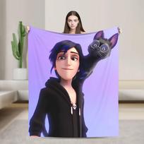 Trollhunters Tales Of Arcadia Flannel Blanket Soft Throw Blanket for Couch Bed Airplane Travel Pattern Bedspread Sofa Bed Cover Size: 75*100cm, Weight: 230 GSM