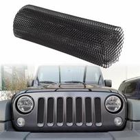100cmx33cm Aliuminio Lydinio Grotelių Tinklelio Ritininis Automobilio Grotelių Įdėklas Bamperio Deimanto Formos Skylės Juodas Automobilio Grotelių Tinklelio Lapas