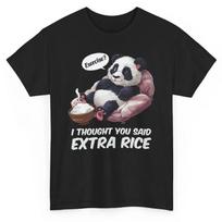 Funny Panda Extra Rice T-shirt XXXL