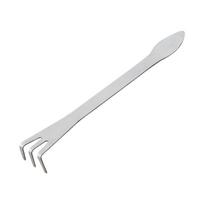 Nerūdijančio plieno 3 šakų šaknų grėblys bonsai sodininkystei su ergonomiška rankena (Silver,1 PC) sidabras