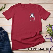 Siberian Husky in Your Front Pocket T Shirt Dog Lover Gifts Unisex T-shirt 2 S