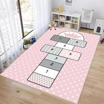 Modernaus geometrinio stiliaus svetainės kilimai Dopamino šachmatų lentos dekoracija Purus minkštas miegamojo kilimas Svetainės plaunamas grindų kilimėlis 50cmX80cm