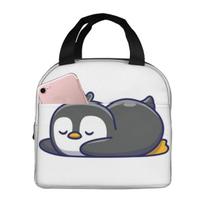 Penguin Lunch Bags Insulated Bento Box Lunch Tote Leakproof Picnic Bags Thermal Bag for Woman Girl School One Size