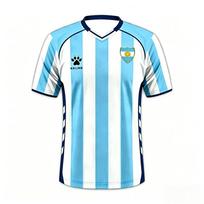 2026 Argentinos stiliaus vyriški futbolo marškinėliai trumpomis rankovėmis, sportiniai marškinėliai treniruotėms, kasdieniam dėvėjimui ir laisvalaikio sportui L mėlyna