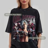 Dante - Girl Dinner Shirt, Devil May Cry shirt, Vergil, DMC shirt 4XL