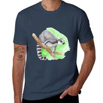 Ringtailed Lemur Tshirt Simple Casual Short Sleeve Tee S