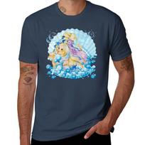 Lady lovely locks maiden golden waves clamshell TShirt Comfortable Daily Wear Tee S