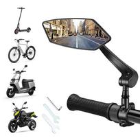 360° besisukantis ir reguliuojamas dviračio galinio vaizdo veidrodėlis, 2026 m. naujas modelis, montuojamas ant vairo (Vienas kairysis šonas) Pack of 1 gray