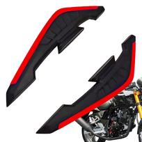 Motociklų aptakai Motociklų gaubtai Oro deflektoriai Priekiniai šoniniai Spoileris Sparnas Bet kokiu oru Oro deflektoriai Apdailos lipdukas Dekoratyvinis raudona