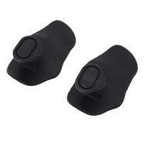 2PCS Silicone Gym Grips Non Slip Ergonomic Workout Grip for Weight Lifting Fitness Training Grey