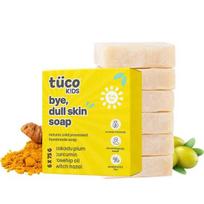 Tuco® Vaikams Muilas „Atsisveikink su papilkėjusia oda“, 6 vnt. x 75 g su ciberžole, taukmedžio sviestu ir kokosų aliejumi | Amžius 2-5, 5-10, 10-15 | 6x75g beige