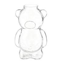 12oz meškos formos stiklinė puodelis Mielas meškiukas kavos puodelis Daugkartinio naudojimo alaus, vyno, kokteilių stiklinė namų barui, virtuvei, restoranui, vakarėliui 1pc Without Straw